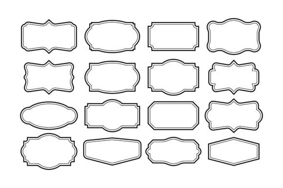 Download Vintage Frames Set, Clipart Bundle. Retr - Frames Collection