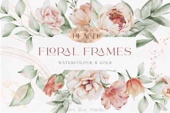 Download Flowers Rose Gold Geometric Frames PNG - Frames Collection