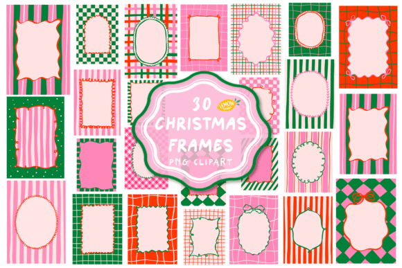 Download Christmas Frames PNG Clipart Bundle - Frames Collection