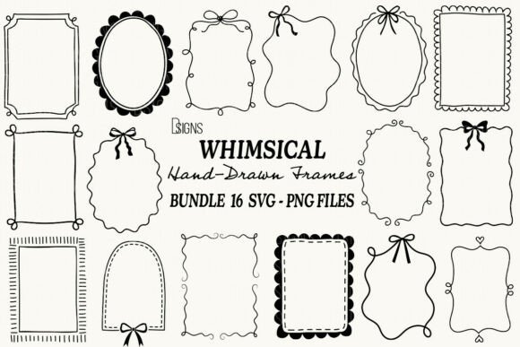 Download Whimsical Hand-Drawn Frames SVG Bundle - Frames Collection